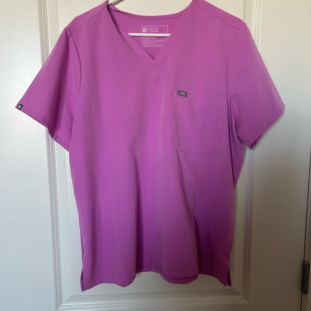 Figs Pink Cloud Scrub Set size XL